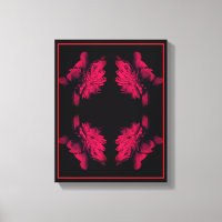 Fuchsia Peony Abstract Floral Art