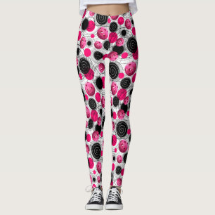 Fuchsia Pickleballs - Leggings
