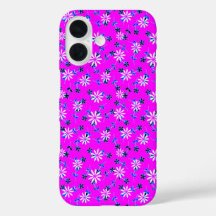 Fuchsia Pink Floral Flowers 4Sophie iPhone 16 Case