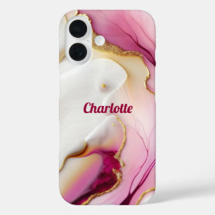 Fuchsia Pink Gold  iPhone 16 Case