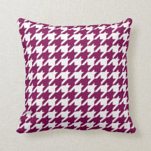 Fuchsia Pink Houndstooth Pattern