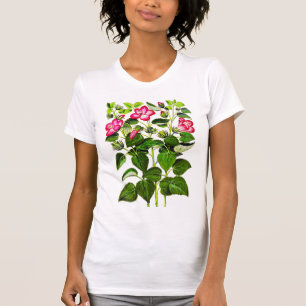 Fuchsia Pink Italian Hibiscus flowers T-Shirt