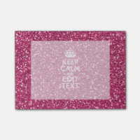 Fuchsia Pink Keep Calm Have Your Text