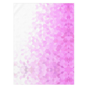 Fuchsia Pink Modern Girly Cube Gradient Tablecloth