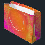 Fuchsia Pink Orange & Gold Indian Mandala Party Large Gift Bag<br><div class="desc">Matching items are available.</div>