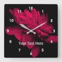 Fuchsia Pink Peony Flower Art Personalised
