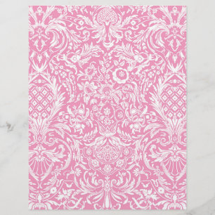 Fuchsia Pink Pineapple Victorian Vintage Damask