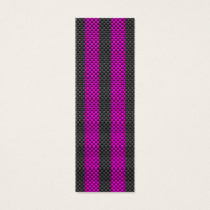 Fuchsia Pink Racing Stripes in Carbon Fibre Style