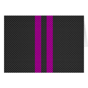 Fuchsia Pink Stripes in Carbon Fibre Style