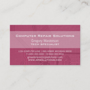 Fuchsia Professional Circuit Business Card
