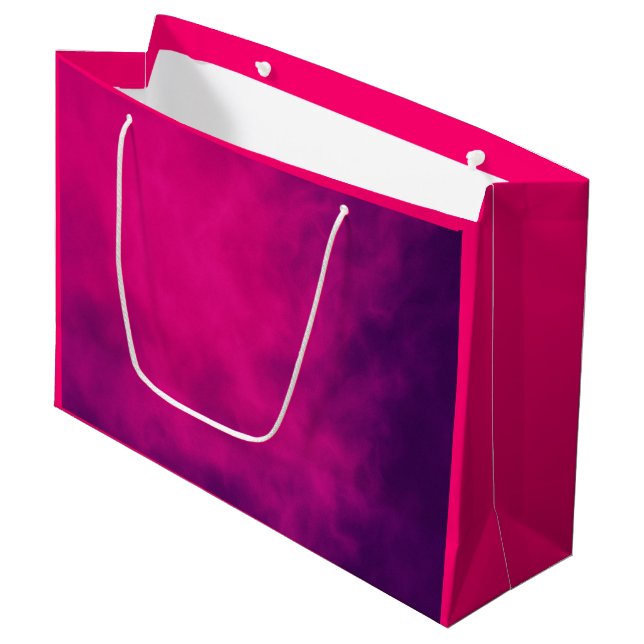 Fuchsia Purple Cloud Gift Bag – Customisable (Front Angled)