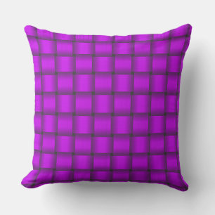 Fuchsia Ribbon Throw Pillow