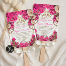 Fuchsia Roses and Cowboy Boots Country Quinceañera