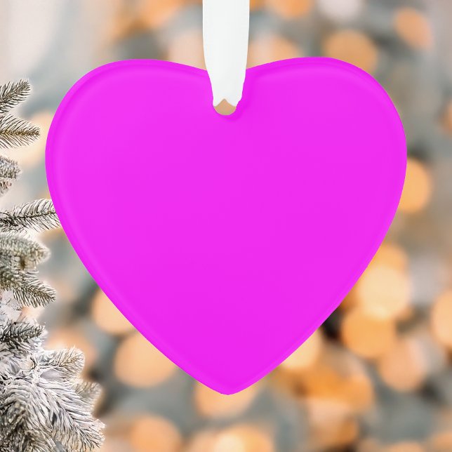 Fuchsia Solid Colour | Classic Elegant Ornament (Creator Uploaded)