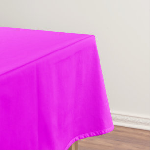 Fuchsia Solid Colour Classic Elegant Tablecloth