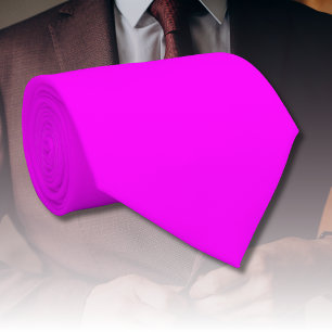 Fuchsia Solid Colour   Classic Elegant Tie