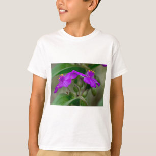 Fuchsia Spiderwort Twins Wildflower Gifts Apparel T-Shirt