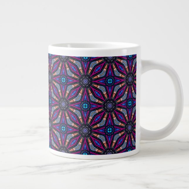 Fuchsia Stargazer Large Coffee Mug (Right)