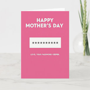Fuchsia Sweet Mothers Day Card