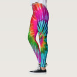 Fuchsia Teal Psychedelic Tie Dye High Visibility Leggings<br><div class="desc">These leggings feature a bright rainbow psychedelic tie dye design reminiscent of the 1960s hippie counter culture. Perfect for yoga, running, working out at the gym, or just when you want to wear some cute sexy tights. The bright high visibility colours are perfect for running outdoors as a safety measure...</div>