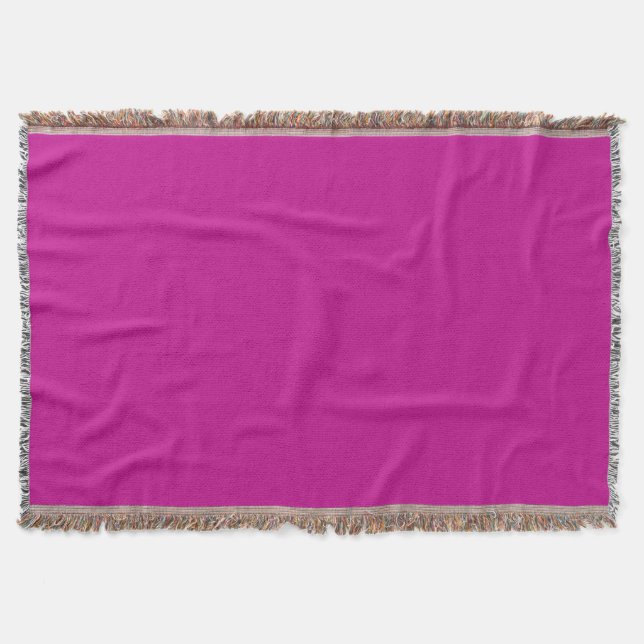 Fuchsia Throw Blanket (Front)