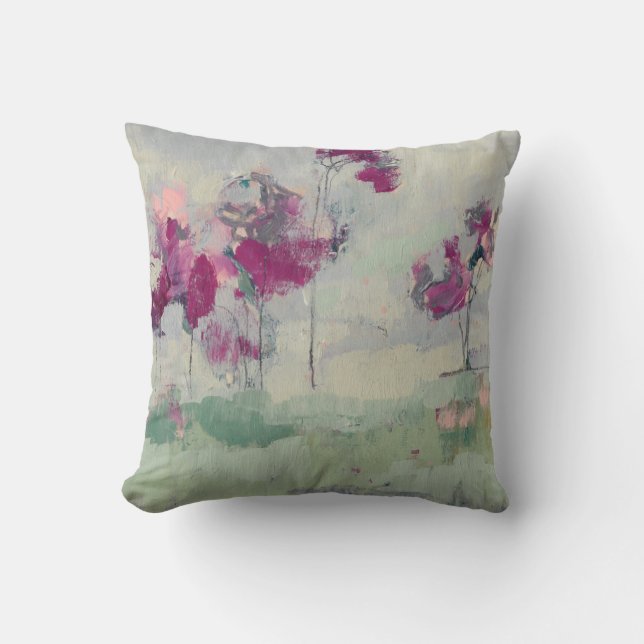 Fuchsia Treeline Cushion (Front)