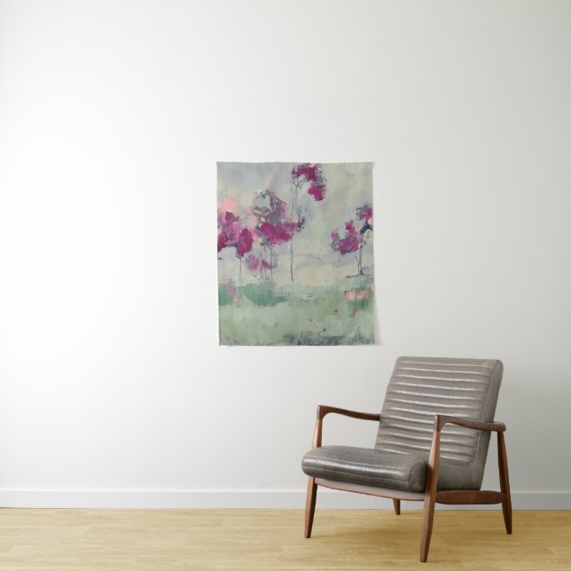 Fuchsia Treeline Tapestry (In Situ)