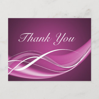 Fuchsia Wave Postcard Template