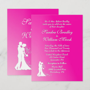 Fuchsia Wedding Invitation