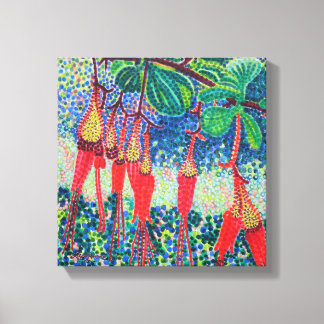 Fuchsiaflower Gooseberry Stretched Canvas Print