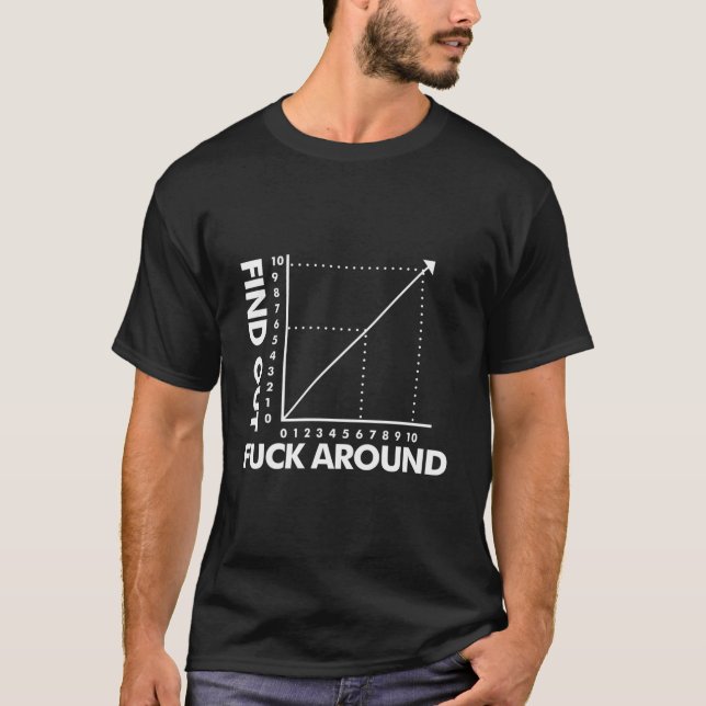 Fuck-Around And Find-Out Graph Ch Joke Math T-Shirt (Front)