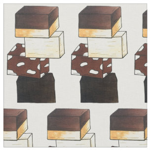 Fudge Stack Confection Confectionery Candy Sweets Fabric