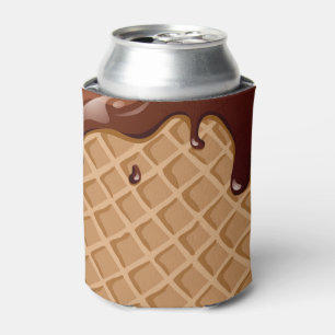 Fudge Waffle Cone Can Cooler