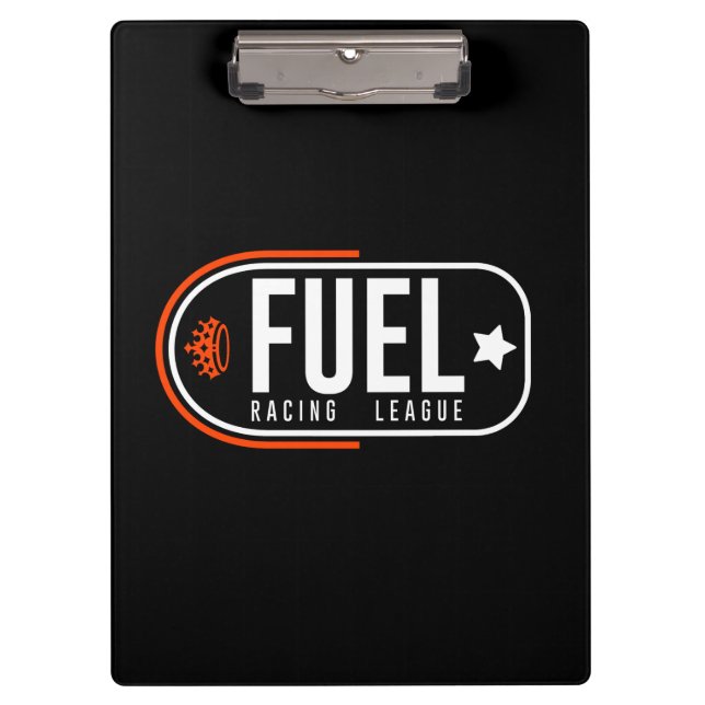 FUEL Racing League Black Clipboard (Front)