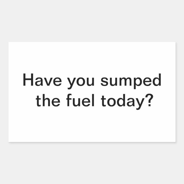 Fuel Sticker (Front)
