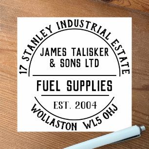 Fuel Supplies Rubber Stamp