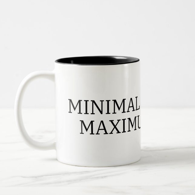 Fuel the Impact | Minimal Interface High-Contrast Two-Tone Coffee Mug (Left)