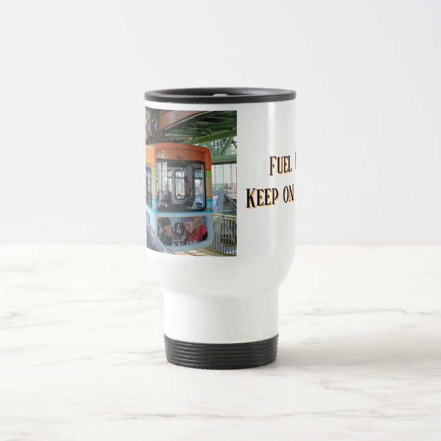 Fuel Up and Keep on Track! Wuppertal Train Travel Mug (Center)