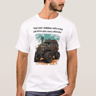 "Fuel Your Ambition" Vintage Steampunk Vehicle T-Shirt