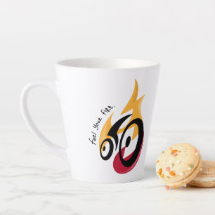 Fuel Your Fire. cycling motivation Latte Mug