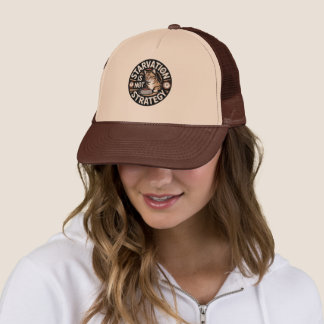 Fuel Your Hustle: Starvation is Not Strategy Truck Trucker Hat