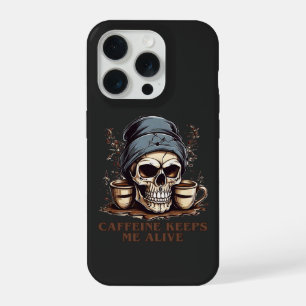 Fueled by Caffeine-Caffeine Keeps Me Alive iPhone 15 Pro Case