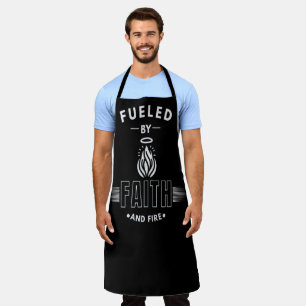 Fueled by Faith and Fire Christian Apron