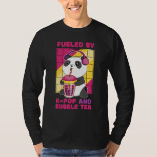Fueled by K Pop and Bubble Tea Korean Heart Love K T-Shirt