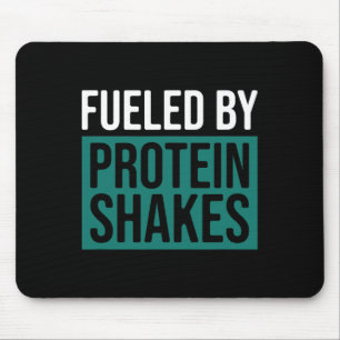 Fueled By Protein Shakes  Mouse Mat