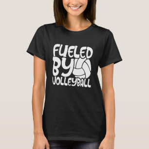 Fueled By Volleyball Beach Volleyball Men Women Ki T-Shirt