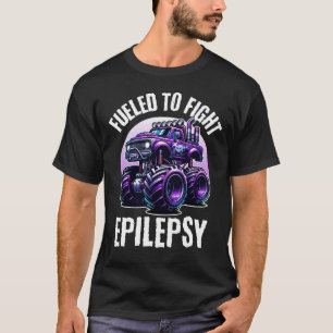 Fueled Monster Truck Fighting Epilepsy Awareness T-Shirt