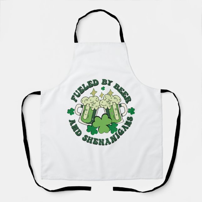 Fuelled By Beer And Shenanigans Apron (Front)