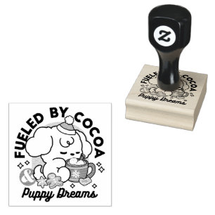 Fuelled by Cocoa and Puppy Dreams – Cute Winter Do Rubber Stamp