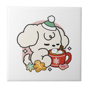 Fuelled by Cocoa and Puppy Dreams – Cute Winter Do Tile